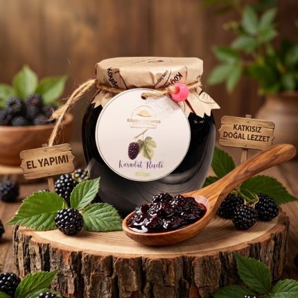 Köyden Sofranıza Geleneksel Karadut Reçeli – Doğal Şifa ve Derin Lezzet 450gr