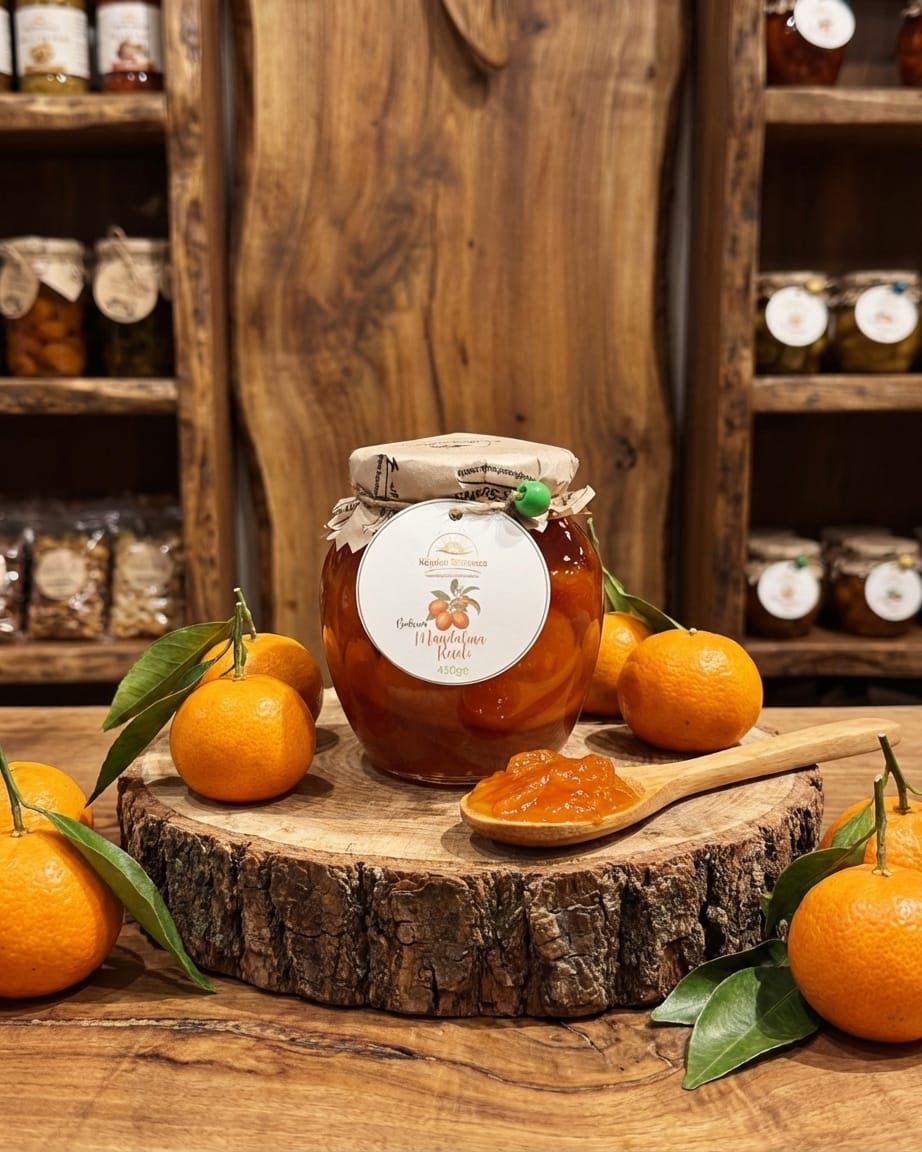 mandalina Köyden Sofranıza Bodrum Mandalina Reçeli – Mis Kokulu, Taneli ve Tamamen Doğal 450gr - Görsel 1